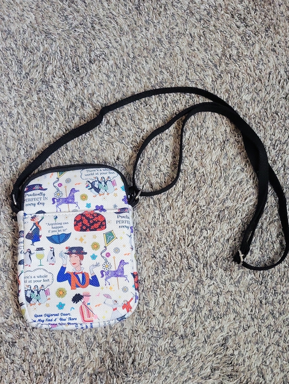 Printed Crossbody Mary Poppins Design